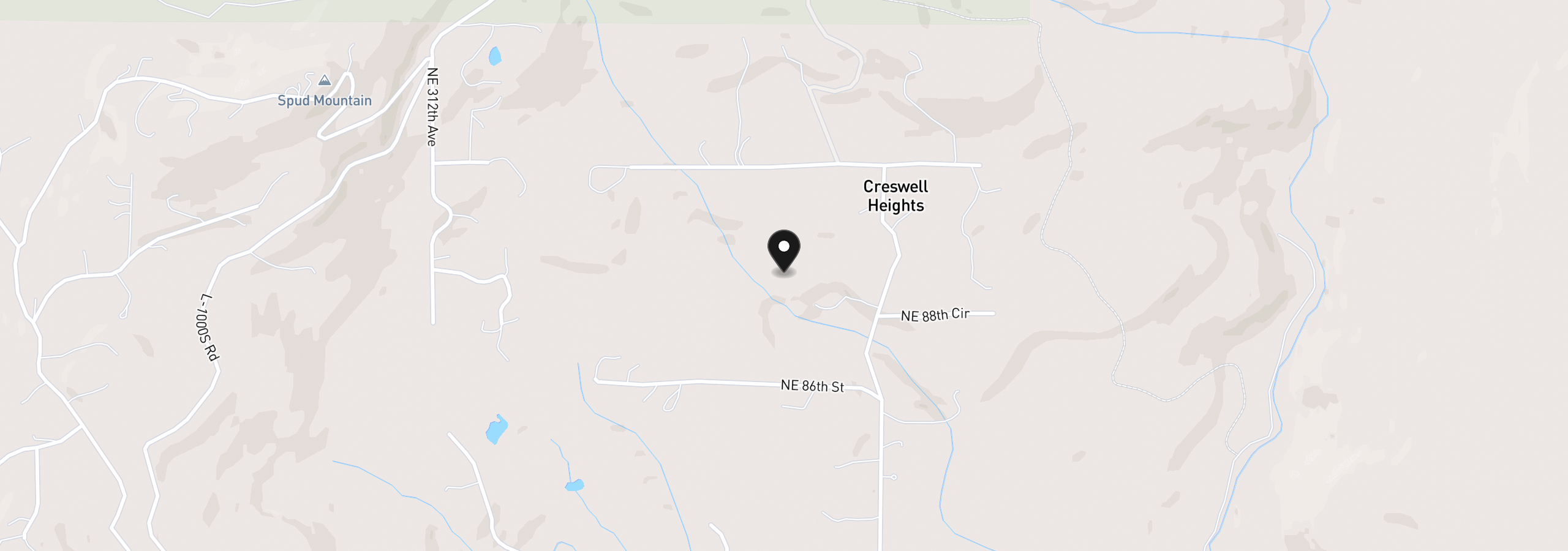 Map showing the location of NE 94 St 41, Camas, Wa 98607