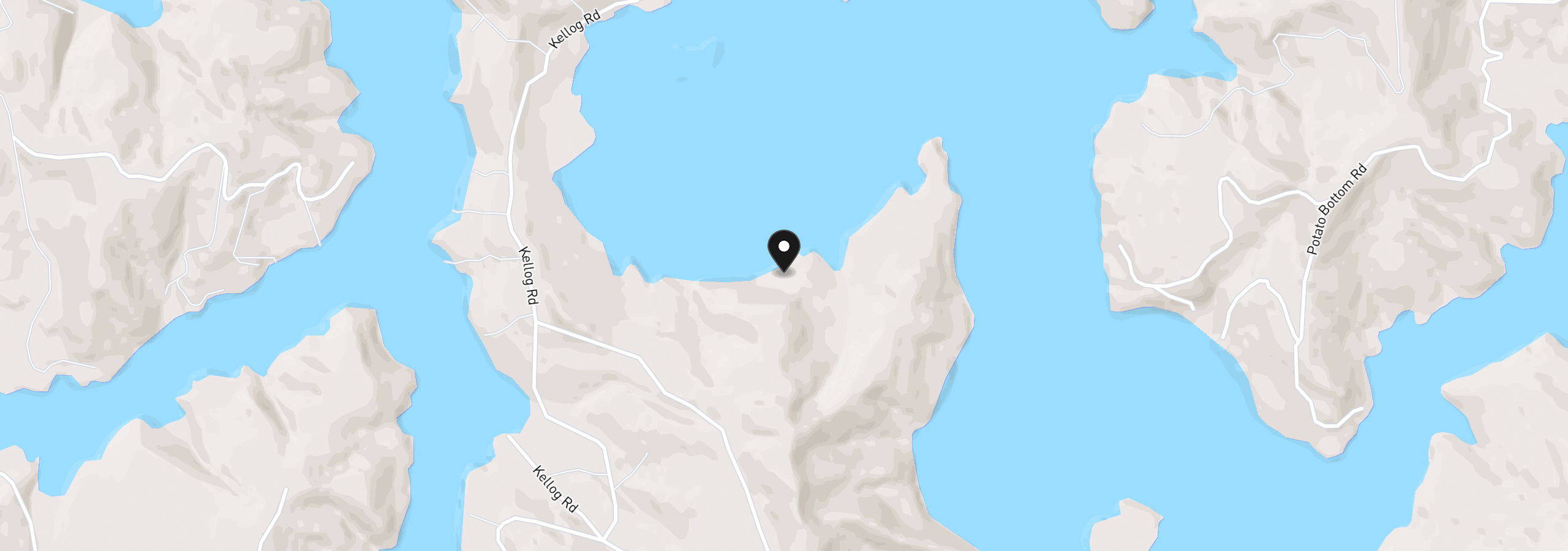Map showing the location of 3202 S Tenmile Lk, Lakeside, OR 97449