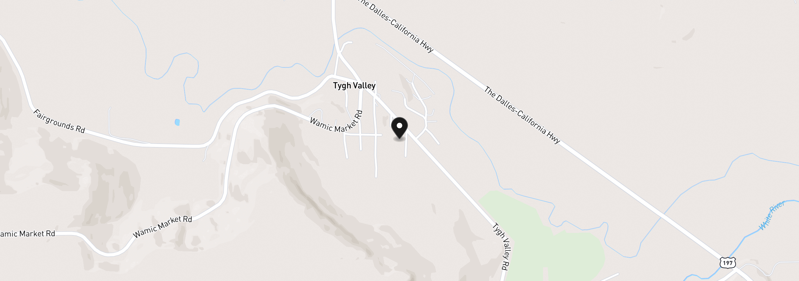 Map showing the location of 57598 Havens Ave, Tygh Valley, OR 97063