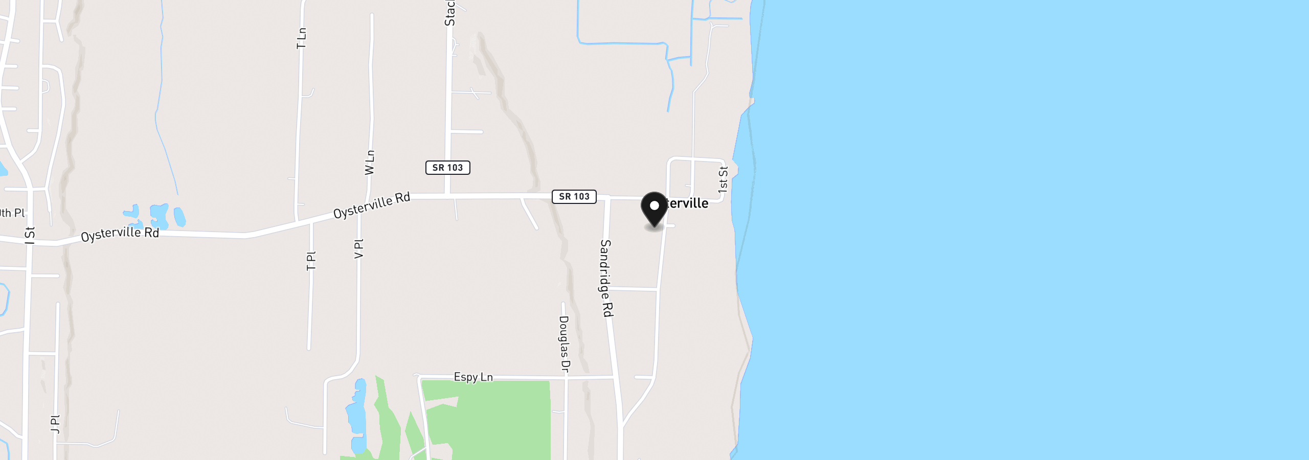 Map showing the location of 34009 Territory Rd, Oysterville, Wa 98641