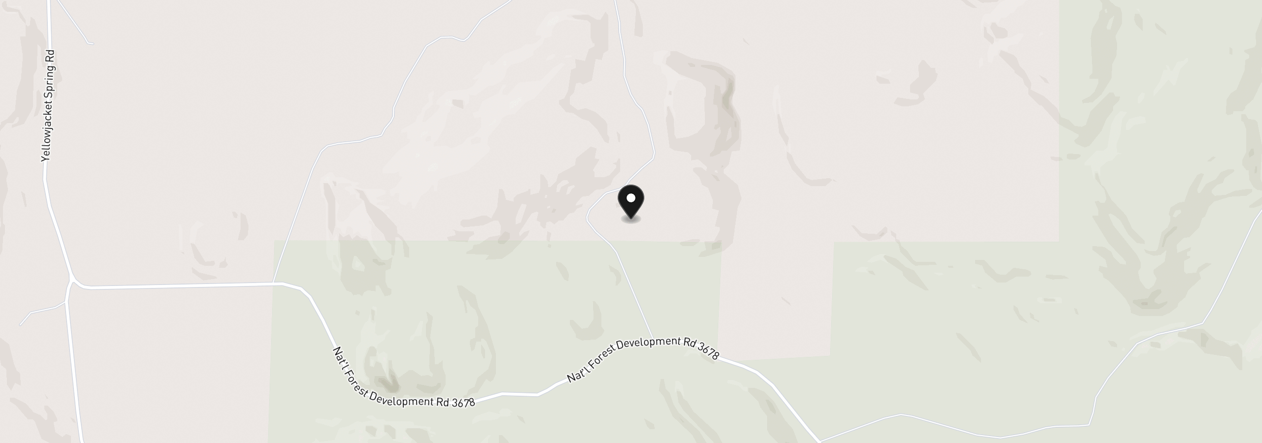 Map showing the location of Yellow Jacket Spring Rd 1100, Beatty, OR 97621