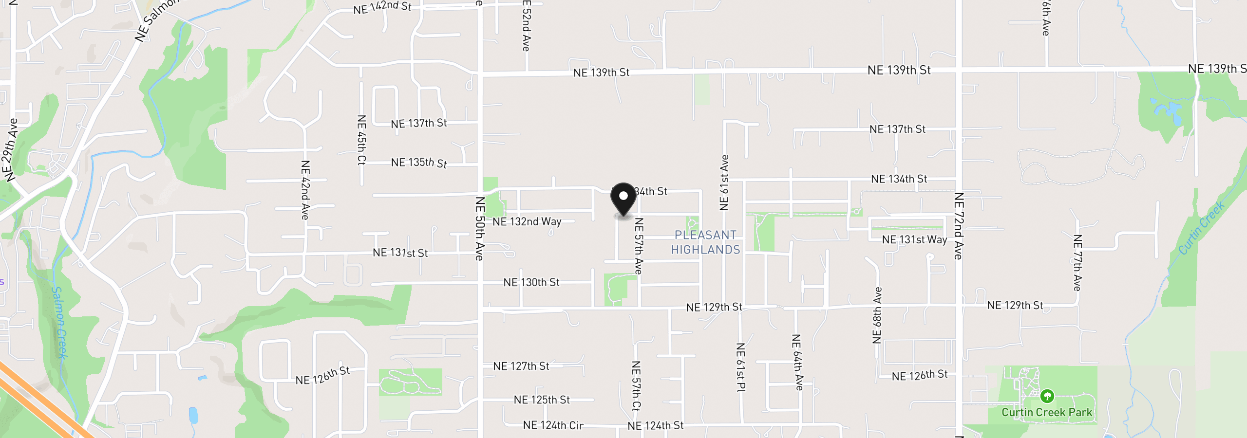 Map showing the location of 13215 NE 56th Ave, Vancouver, Wa 98686