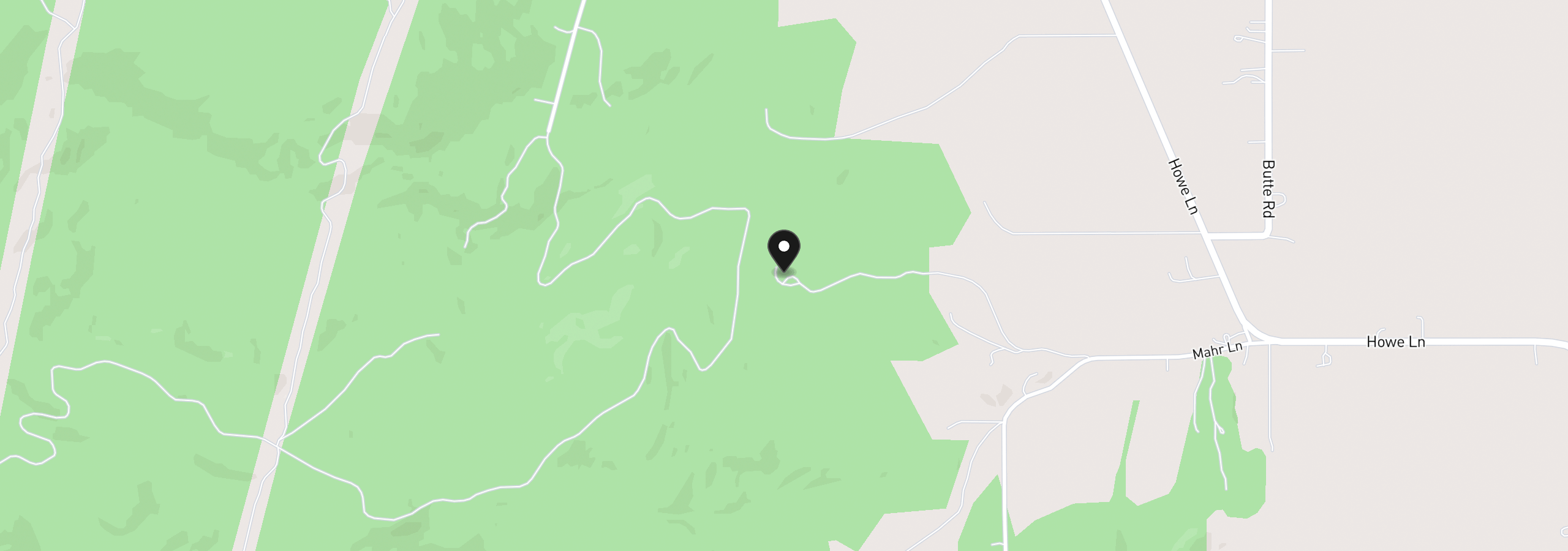 Map showing the location of 82056 Mahr Ln, Creswell, OR 97426