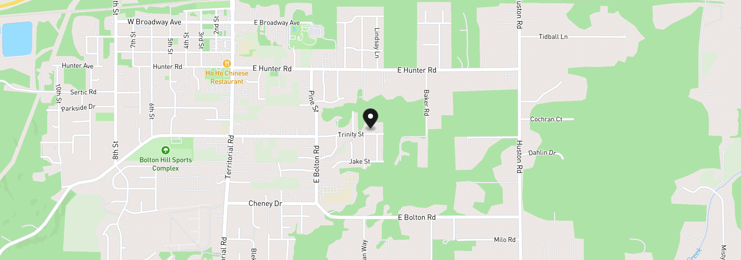 Map showing the location of 25335 Trinity St, Veneta, OR 97487