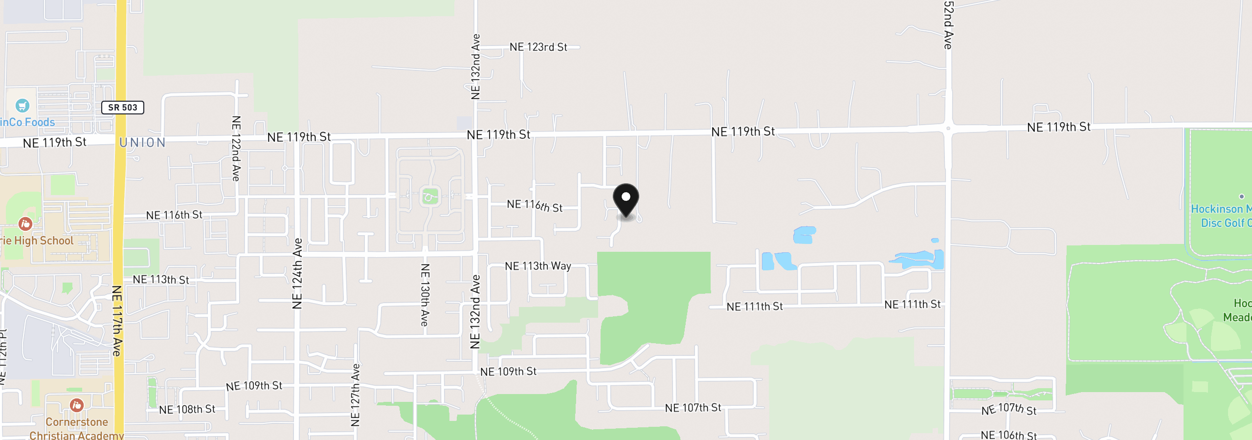 Map showing the location of 11509 NE 138th Ave, Brush Prairie, Wa 98606
