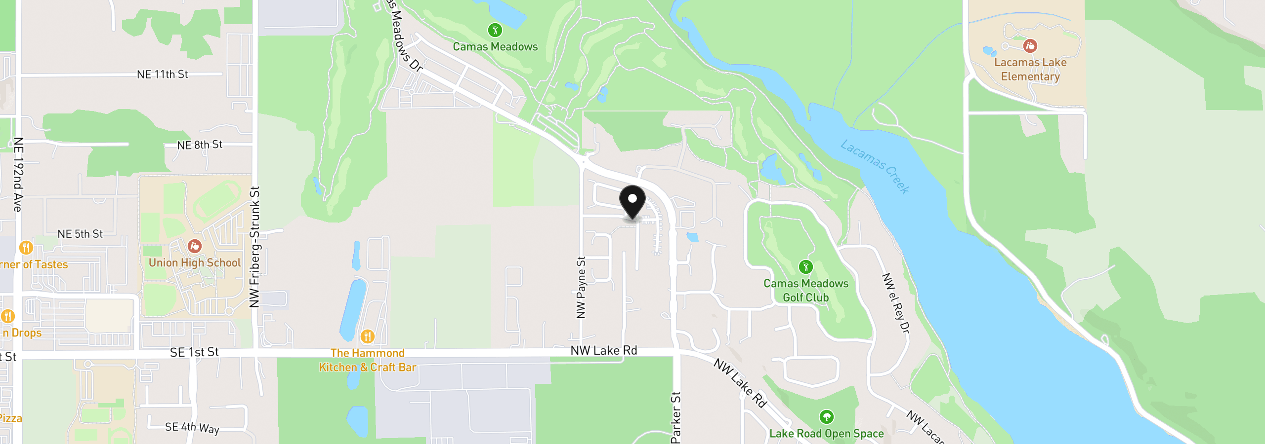 Map showing the location of 3800 NW 64th Ave 1, Camas, Wa 98607