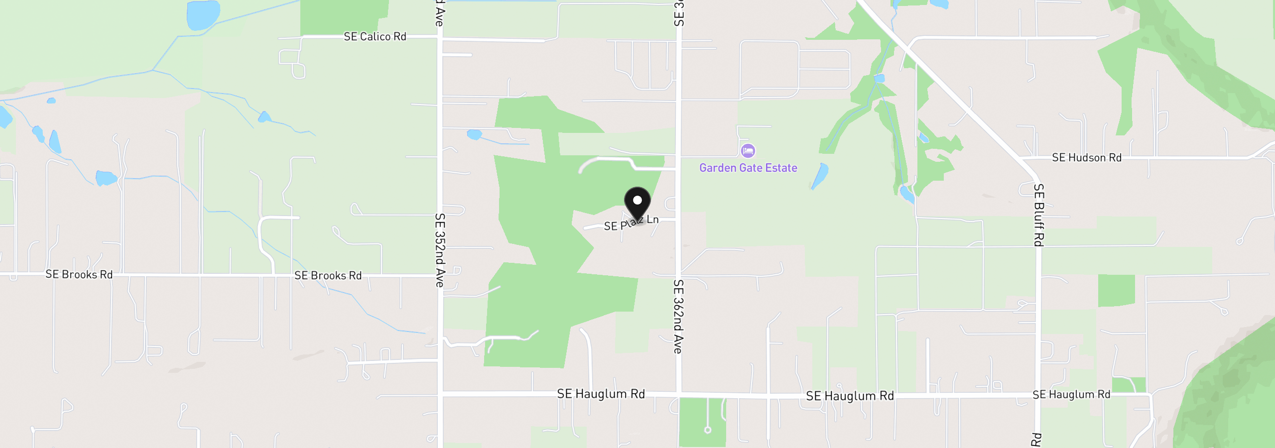 Map showing the location of 11281 SE 362nd Ave, Boring, OR 97009