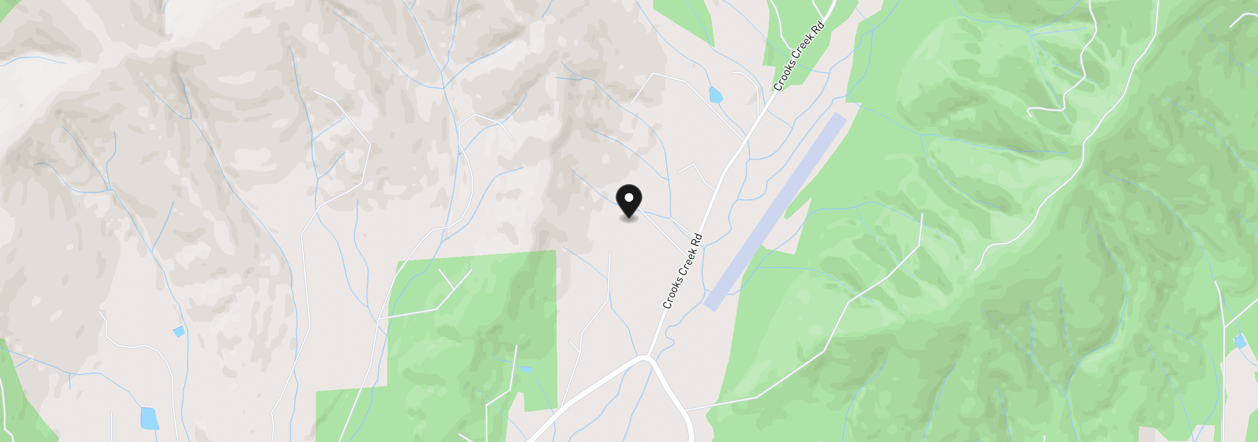 Map showing the location of 116 Crooks Creek Rd, Selma, OR 97538