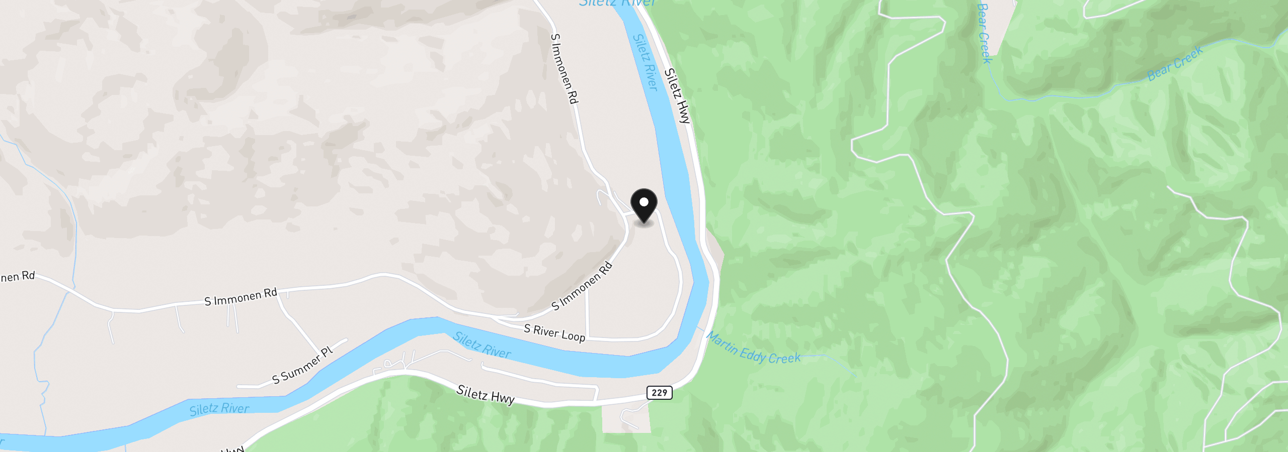 Map showing the location of 6141 S River Loop, Lincoln City, OR 97367