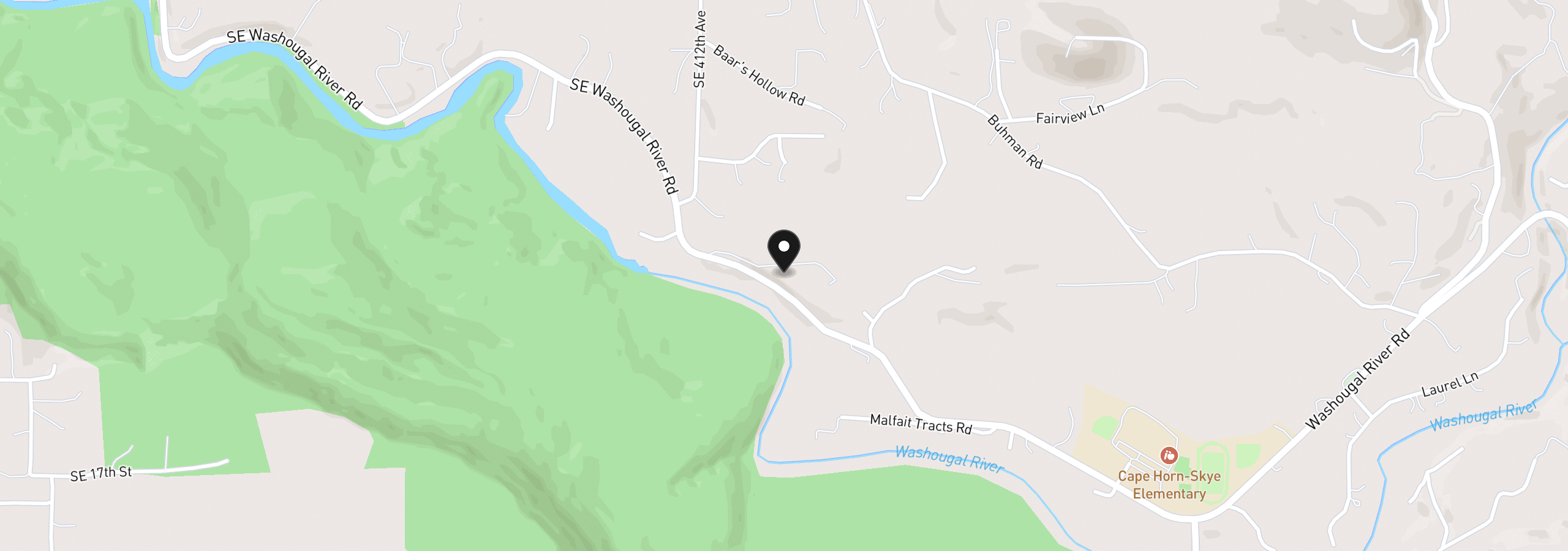 Map showing the location of 112 Ellie Way, Washougal, Wa 98671