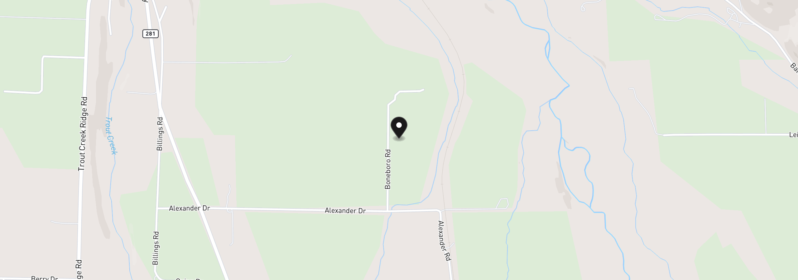 Map showing the location of 5985 Boneboro Rd, Mt Hood Prkdl, OR 97041