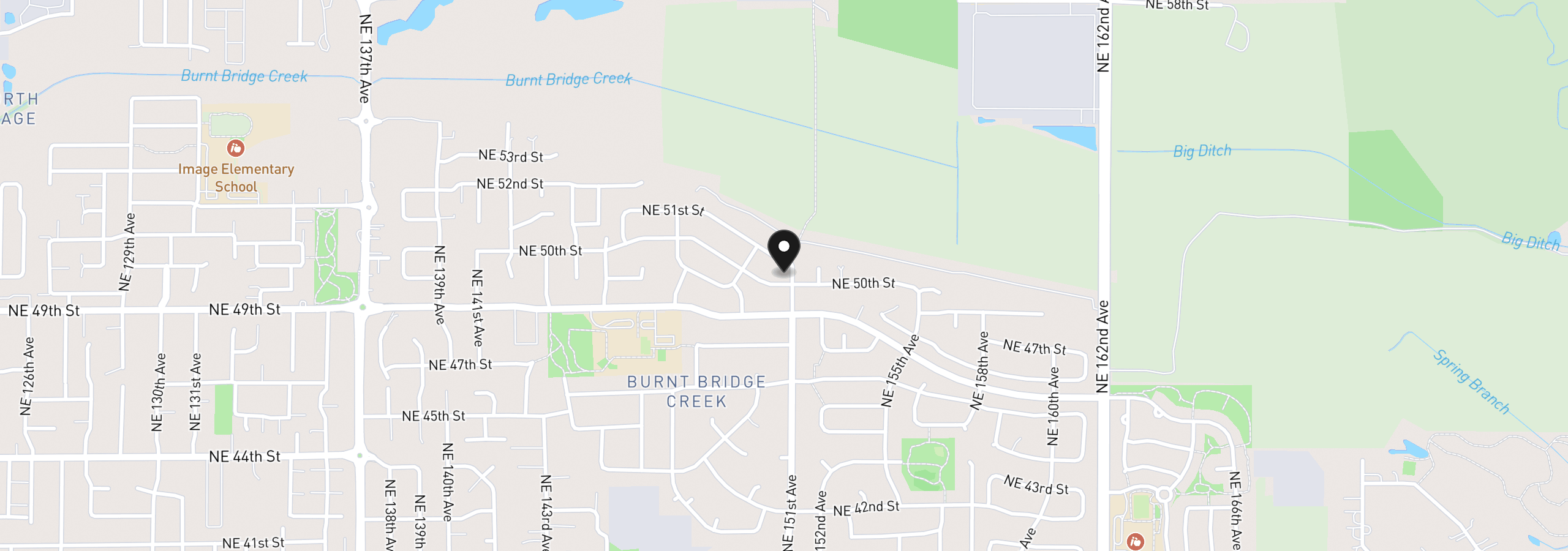 Map showing the location of 5004 NE 151st Ave, Vancouver, Wa 98682
