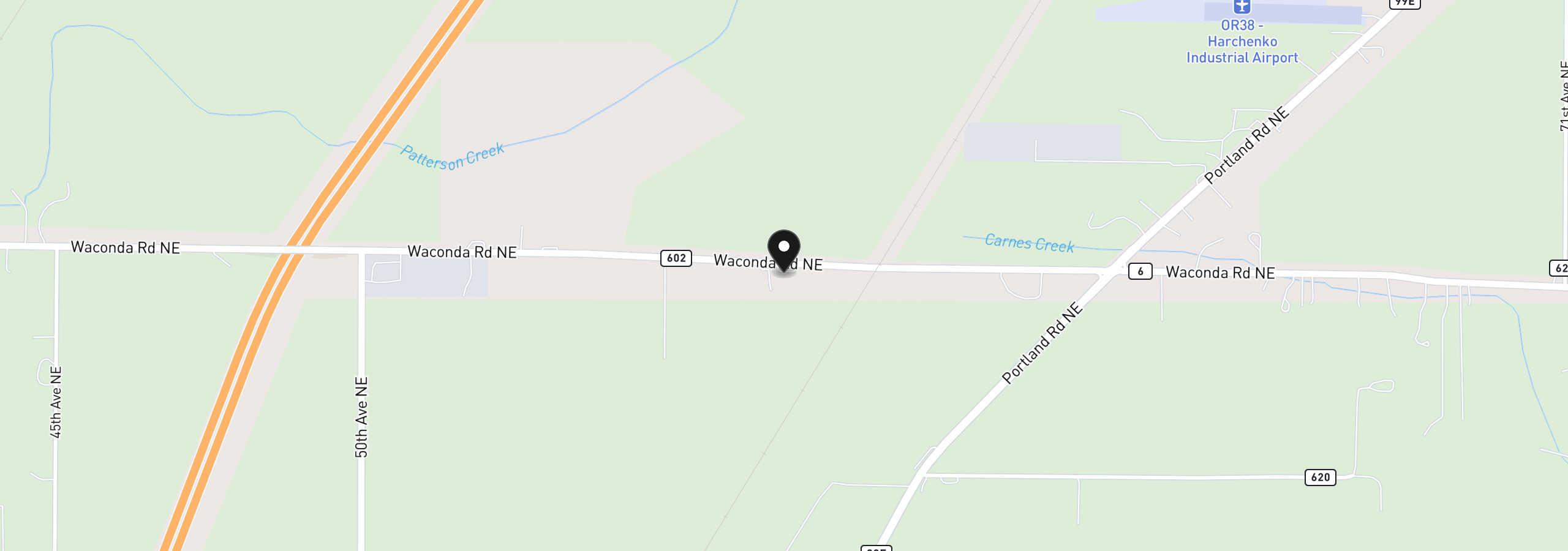 Map showing the location of 5686 Waconda Rd, Salem, OR 97305