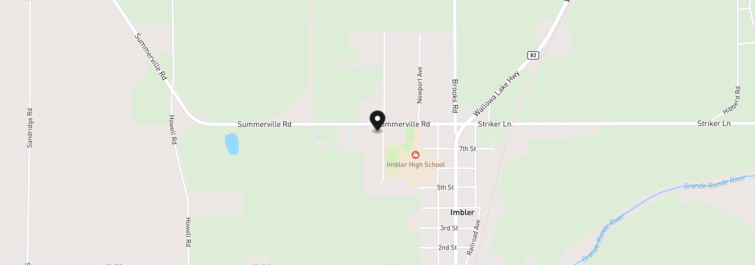 Map showing the location of 65422 Crescent Rd, Imbler, OR 97841