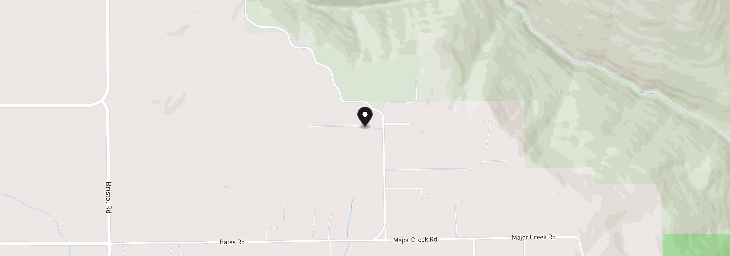 Map showing the location of 319 Bates Rd, White Salmon, Wa 98672