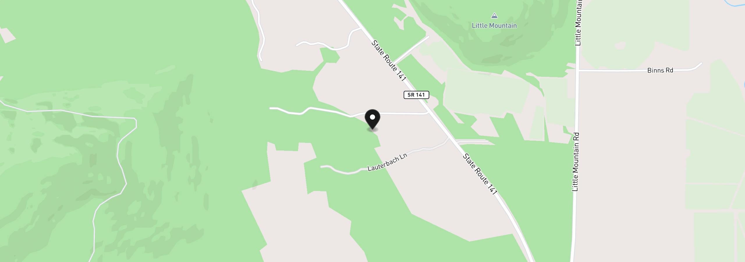 Map showing the location of 14 Westside Rd, Trout Lake, Wa 98650