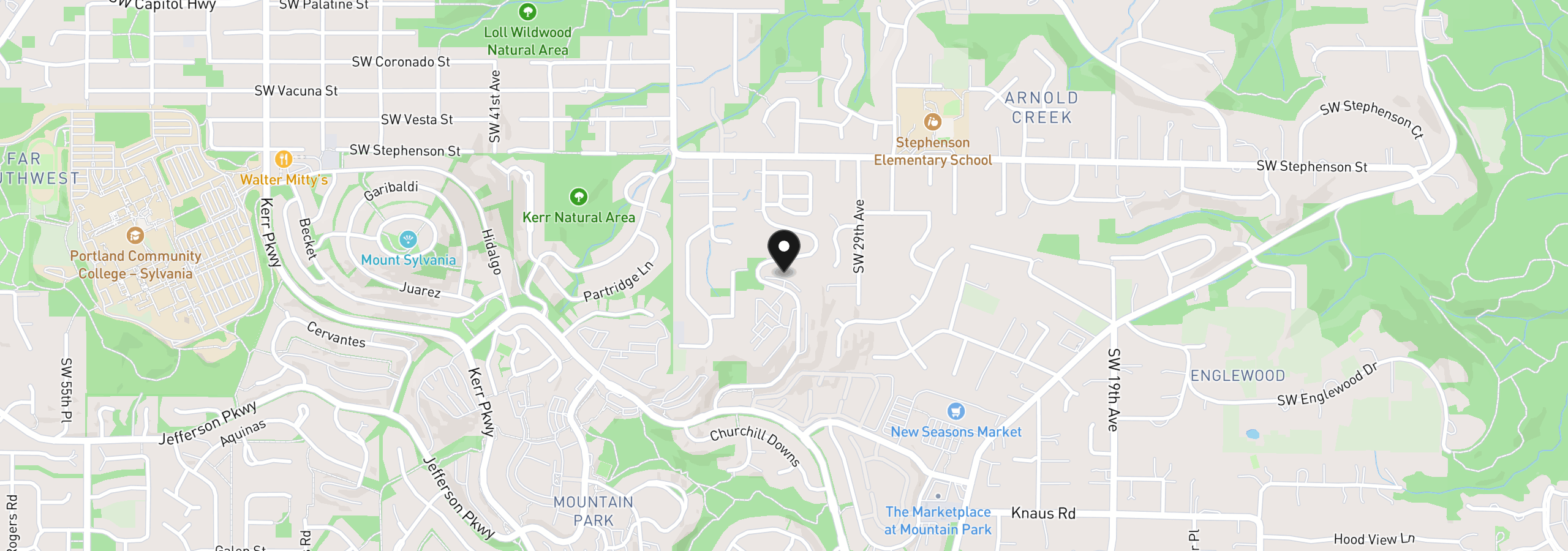 Map showing the location of 48 Eagle Crest Dr 3d, Lake Oswego, OR 97035