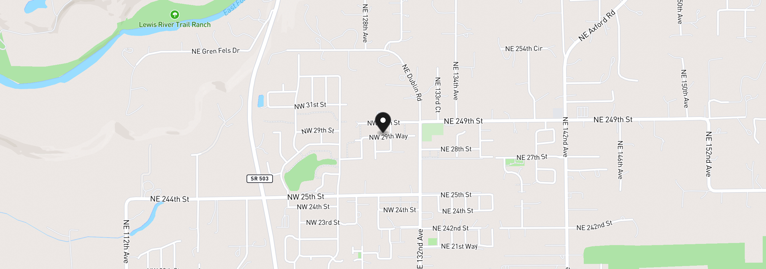 Map showing the location of 361 NW 30th St, Battle Ground, Wa 98604