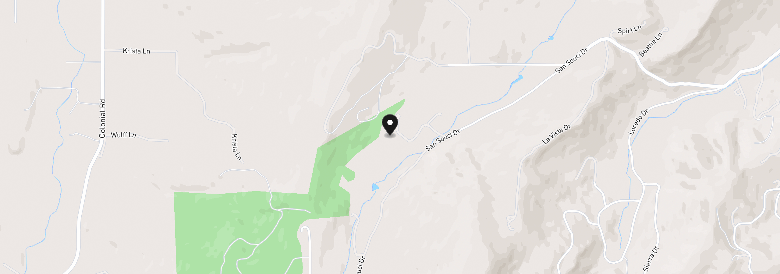 Map showing the location of 0 San Souci Rd, Roseburg, OR 97471