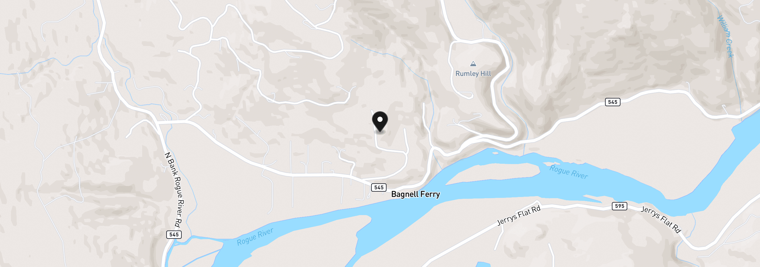 Map showing the location of 95822 Quail Mountain Rd, Gold Beach, OR 97444