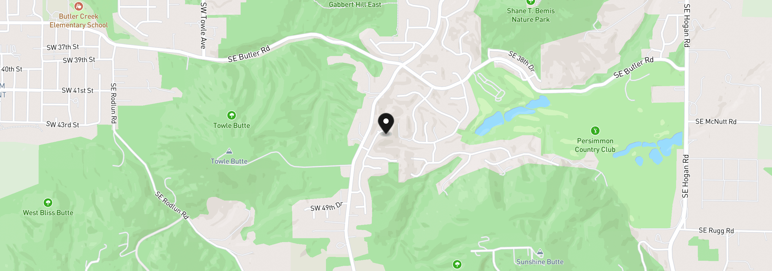 Map showing the location of 4430 SE Antelope Hills Pl, Gresham, OR 97080