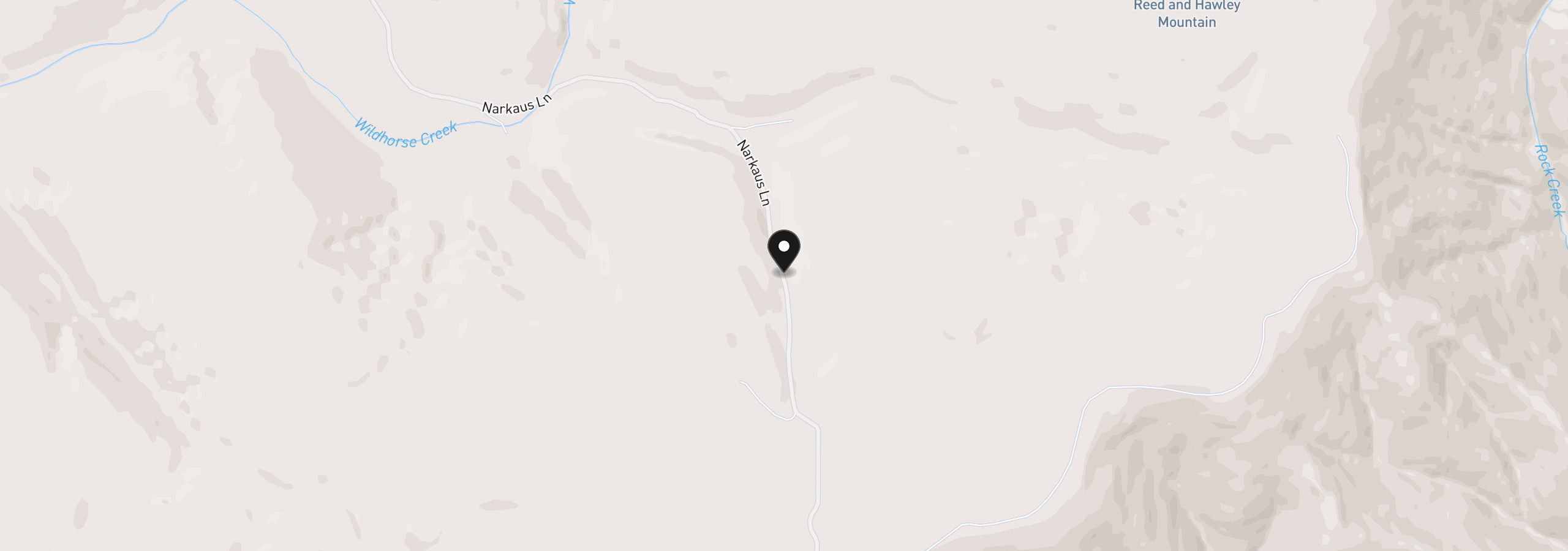 Map showing the location of 55821 Wildhorse Rd, Weston, OR 97886