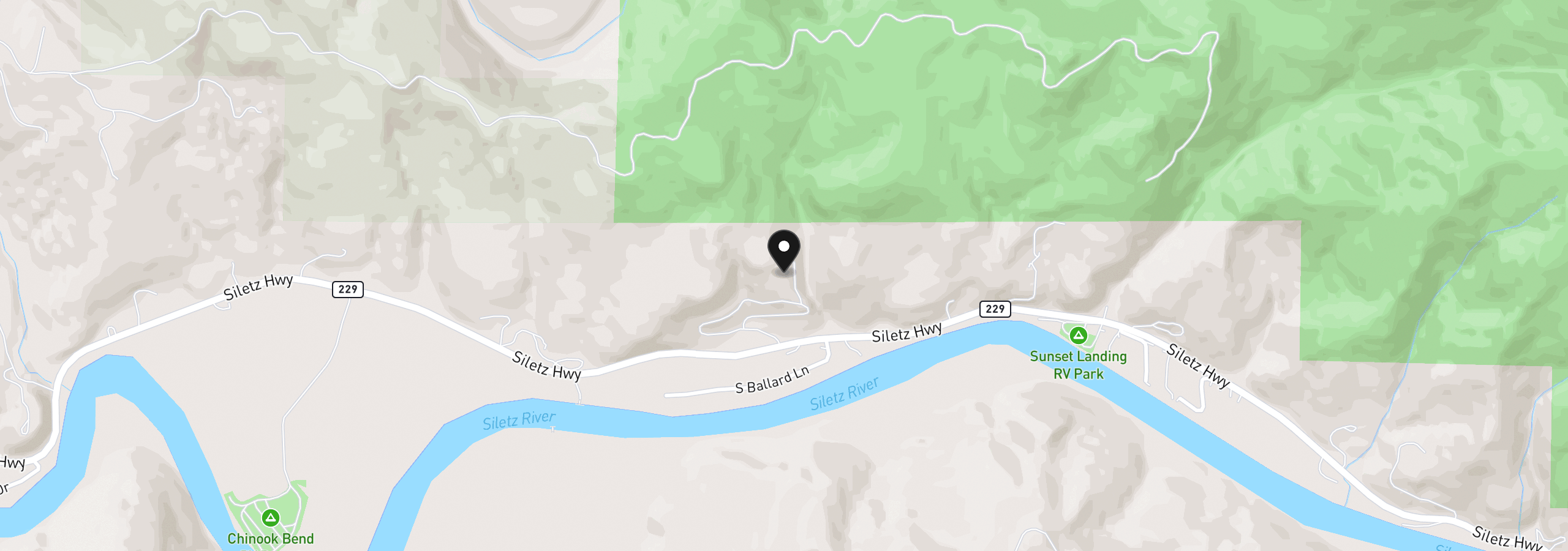 Map showing the location of 3771 Siletz Hwy, Lincoln City, OR 97367
