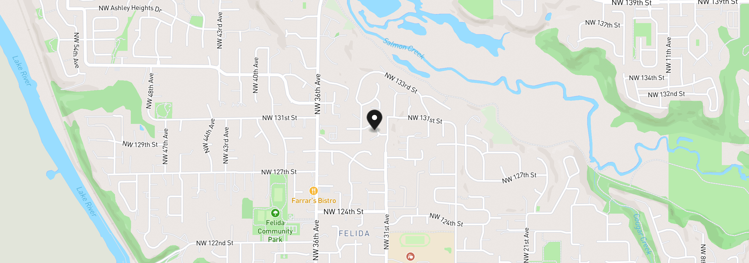 Map showing the location of 3203 NW 130th St, Vancouver, Wa 98685
