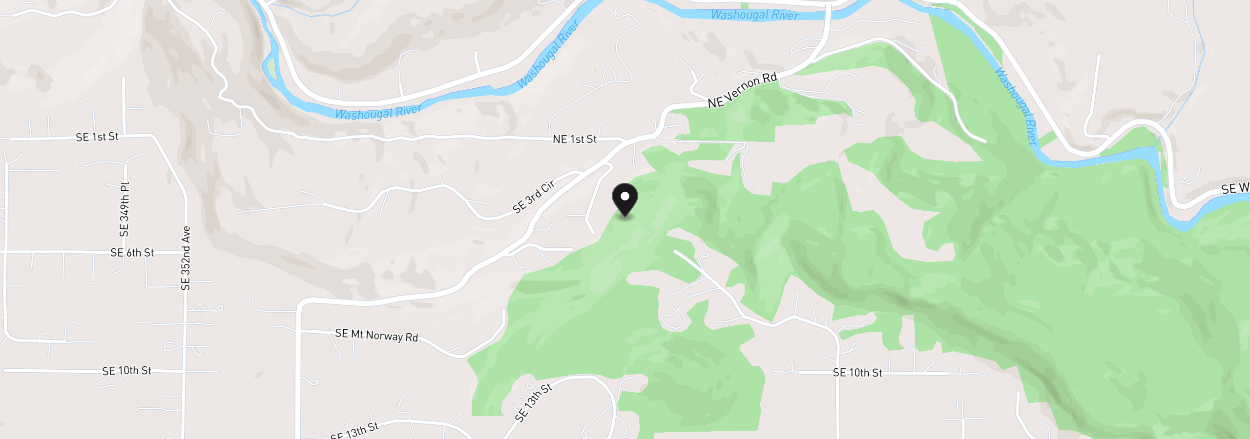 Map showing the location of 0 SE 369th Ct, Washougal, Wa 98671