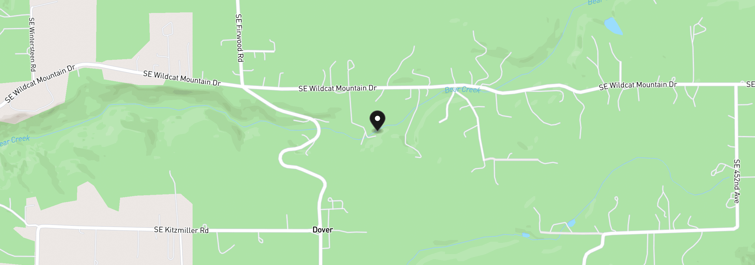 Map showing the location of 42440 SE Wildcat Mountain Dr, Sandy, OR 97055