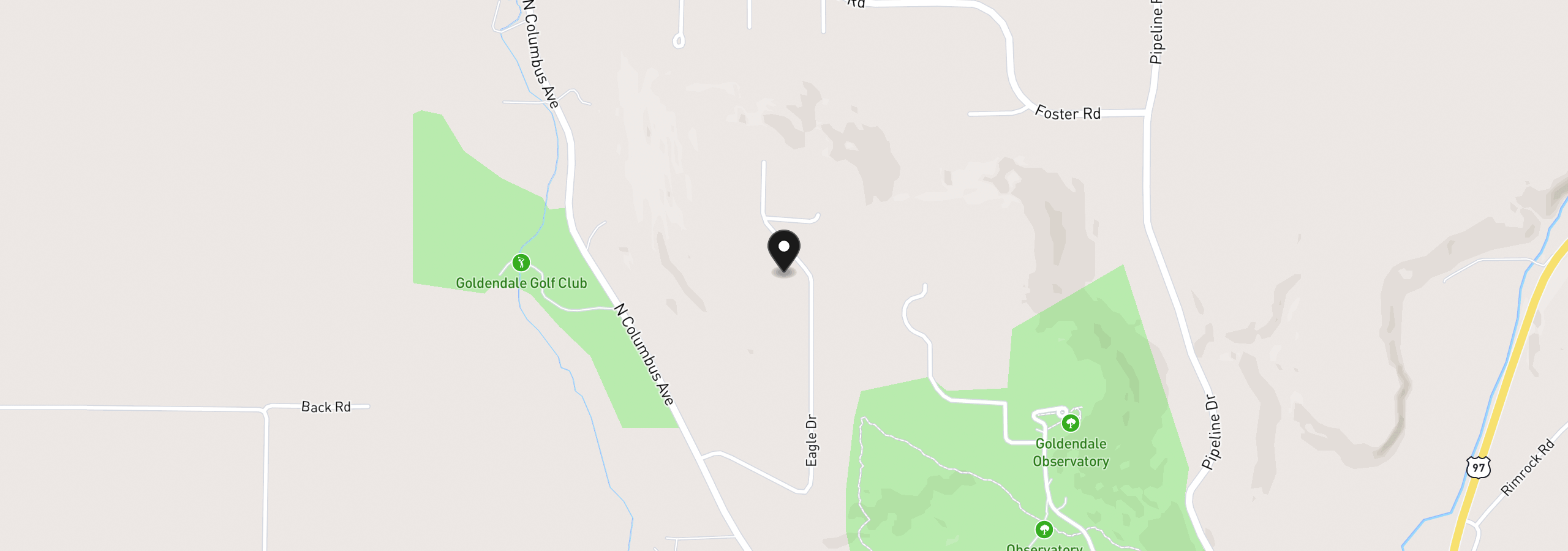 Map showing the location of 125 Eagle Dr 18/19, Goldendale, Wa 98620