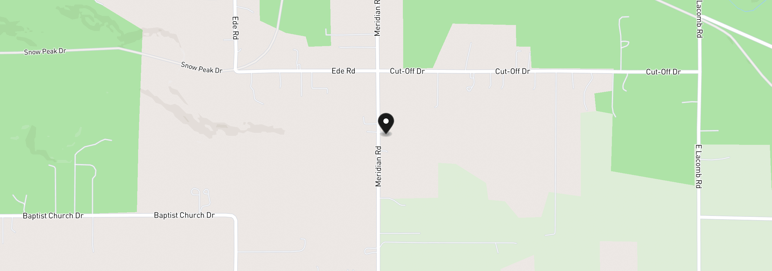 Map showing the location of 34693 Meridian Rd, Lebanon, OR 97355