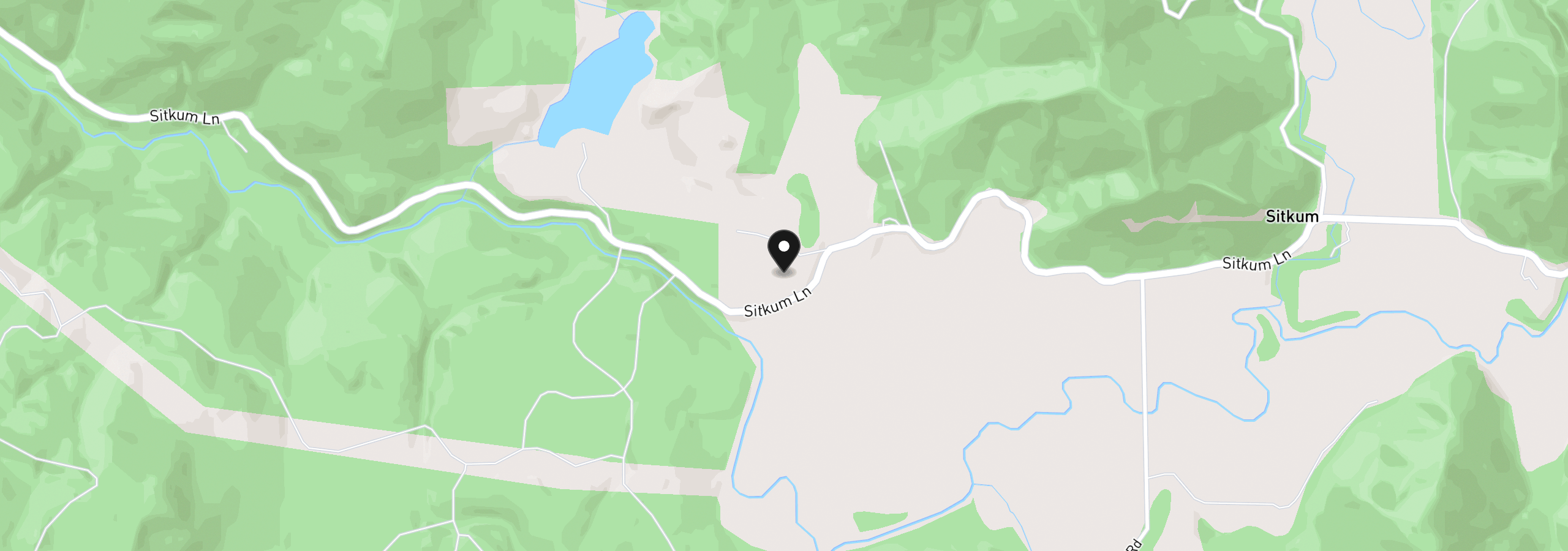 Map showing the location of 17779 Sitkum Ln, Myrtle Point, OR 97458