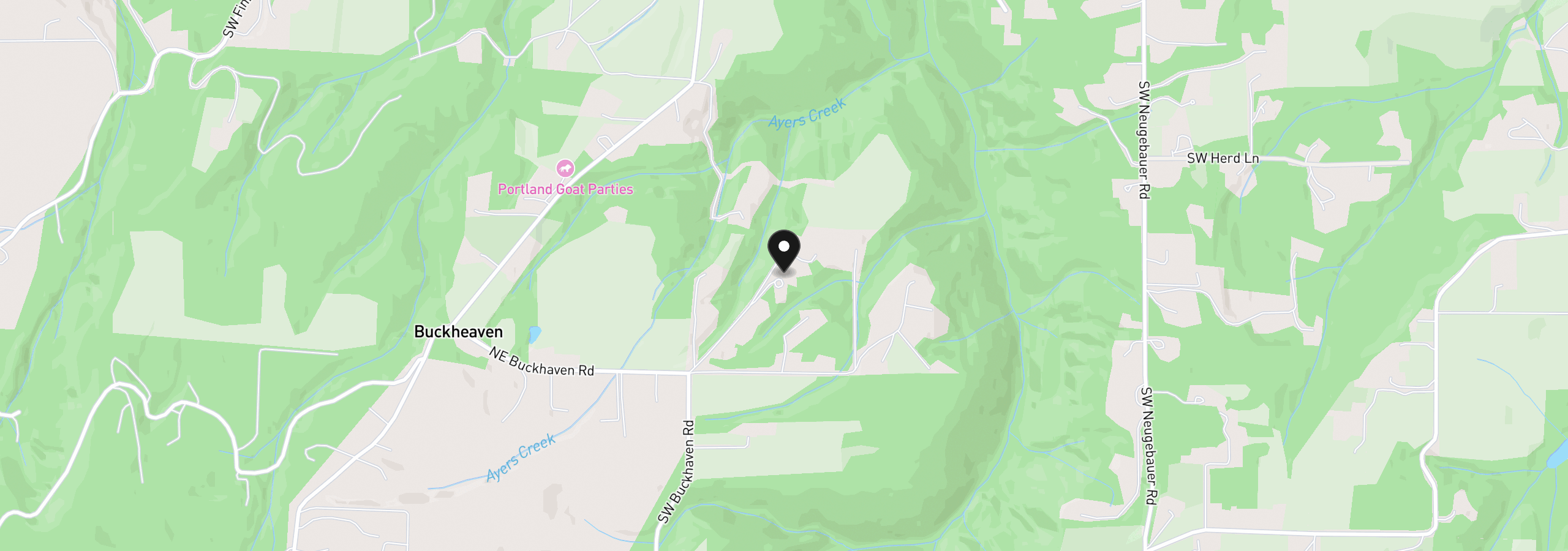 Map showing the location of 30475 SW Buckhaven Rd, Hillsboro, OR 97123