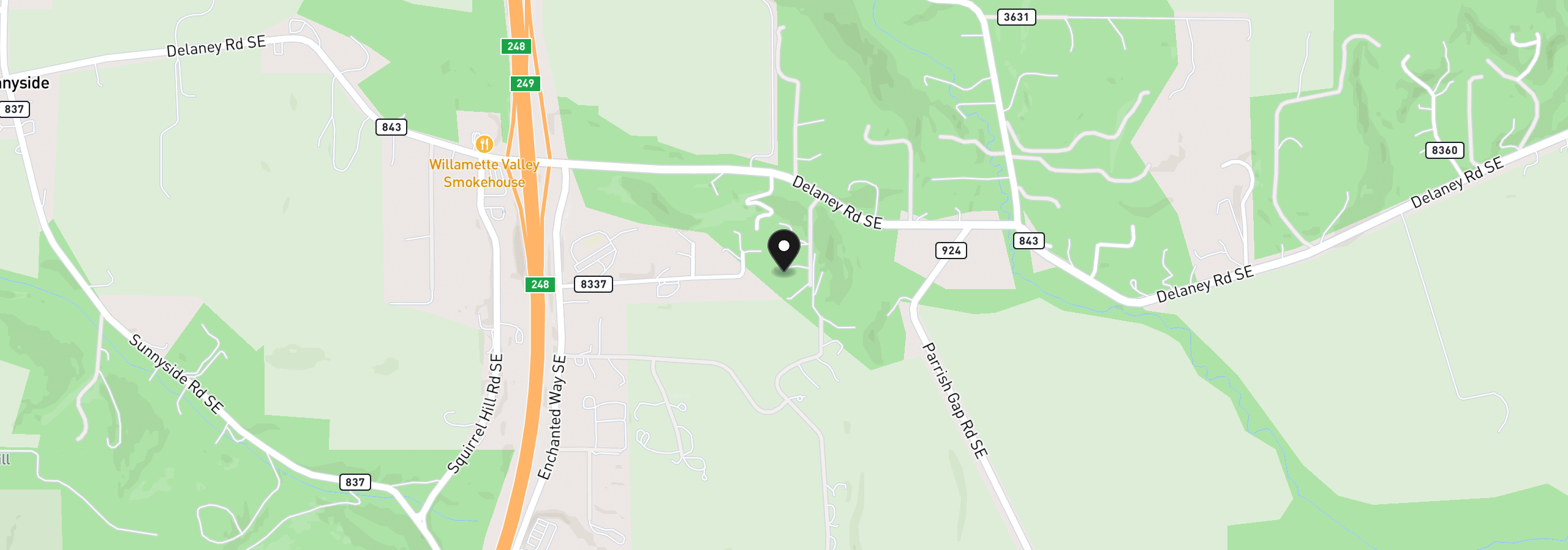 Map showing the location of 7947 Lavender Ln, Turner, OR 97392