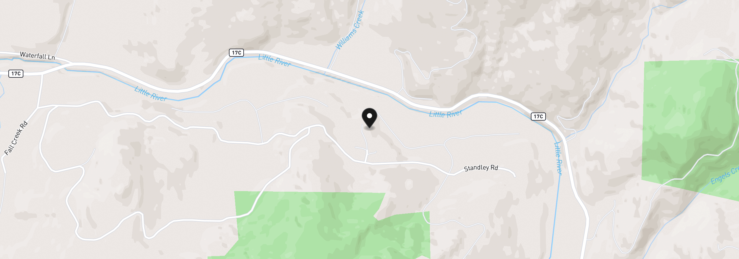 Map showing the location of 225 Doraleen Ln, Glide, OR 97443