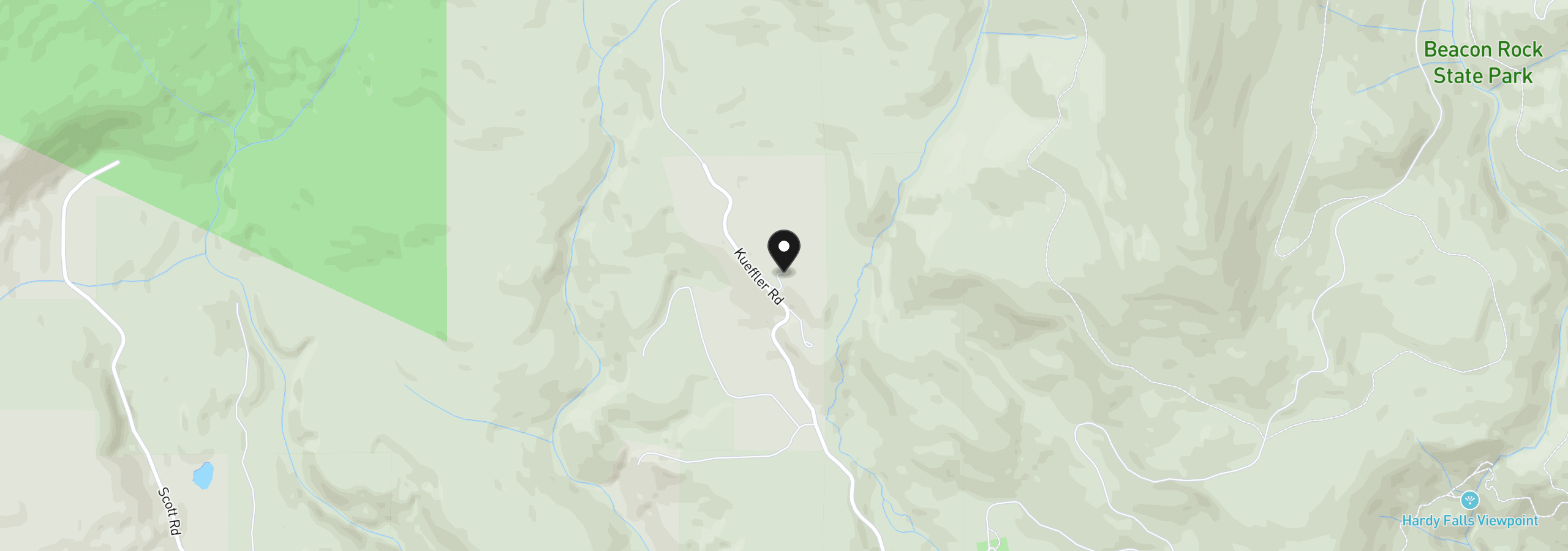 Map showing the location of 312 Kueffler Rd, Stevenson, Wa 98648
