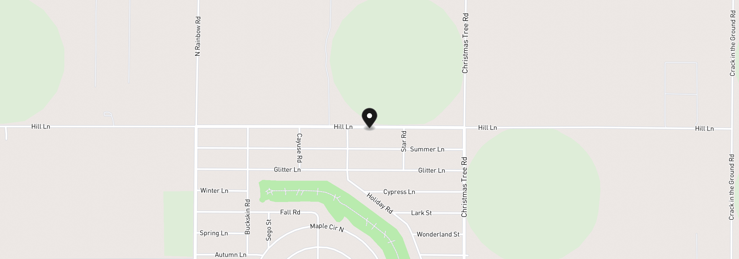 Map showing the location of Hill Lane 800, Christmas Valley, OR 97641