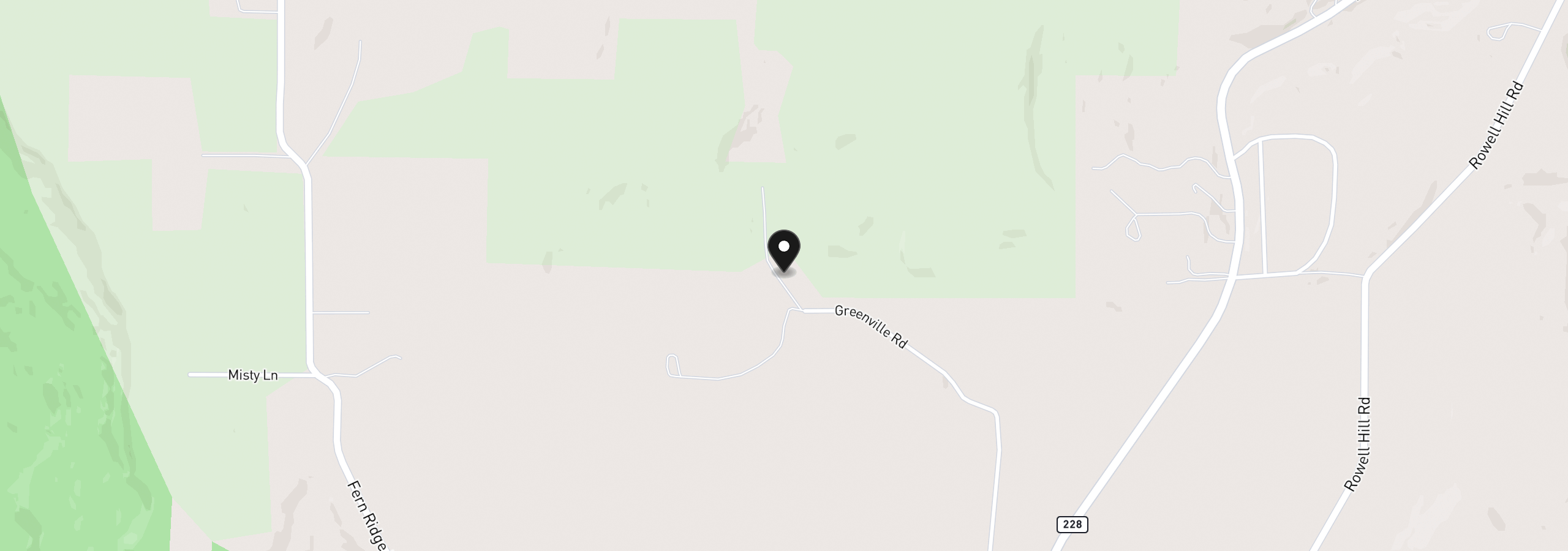 Map showing the location of 27085 Greenville Rd, Sweet Home, OR 97386