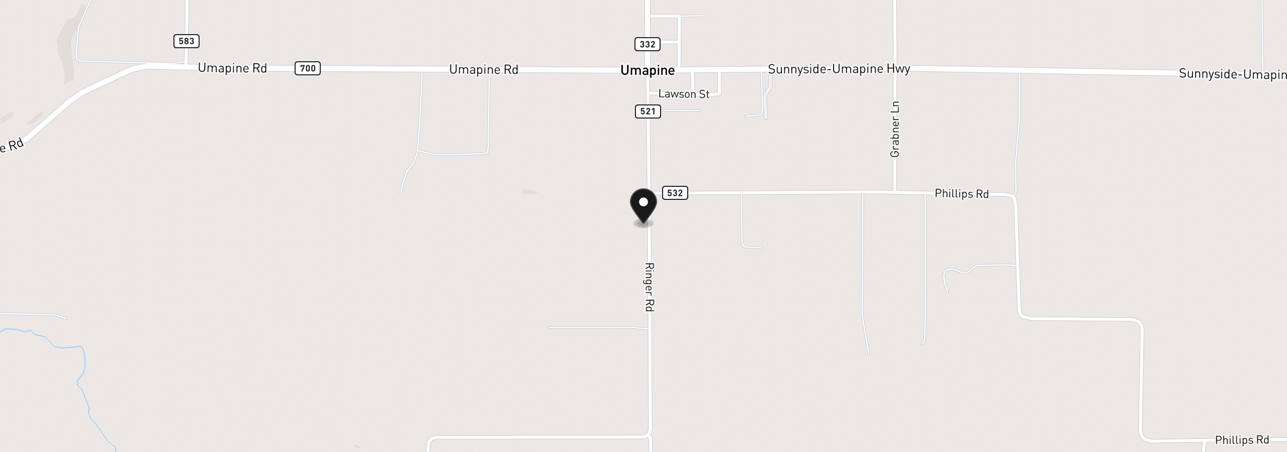 Map showing the location of 84570 Ringer Rd, Milton-Freewater, OR 97862