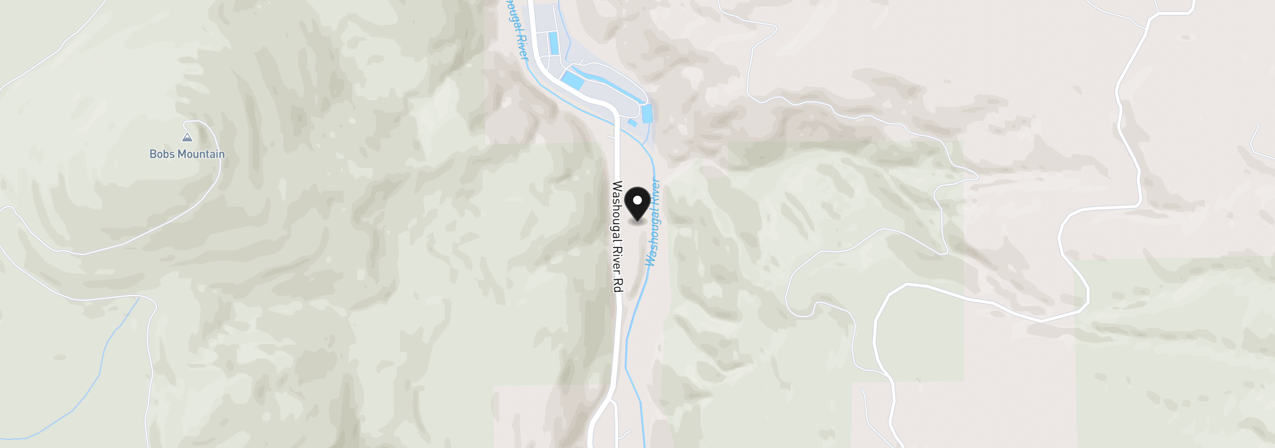 Map showing the location of 15202 Washougal River Rd, Washougal, Wa 98671