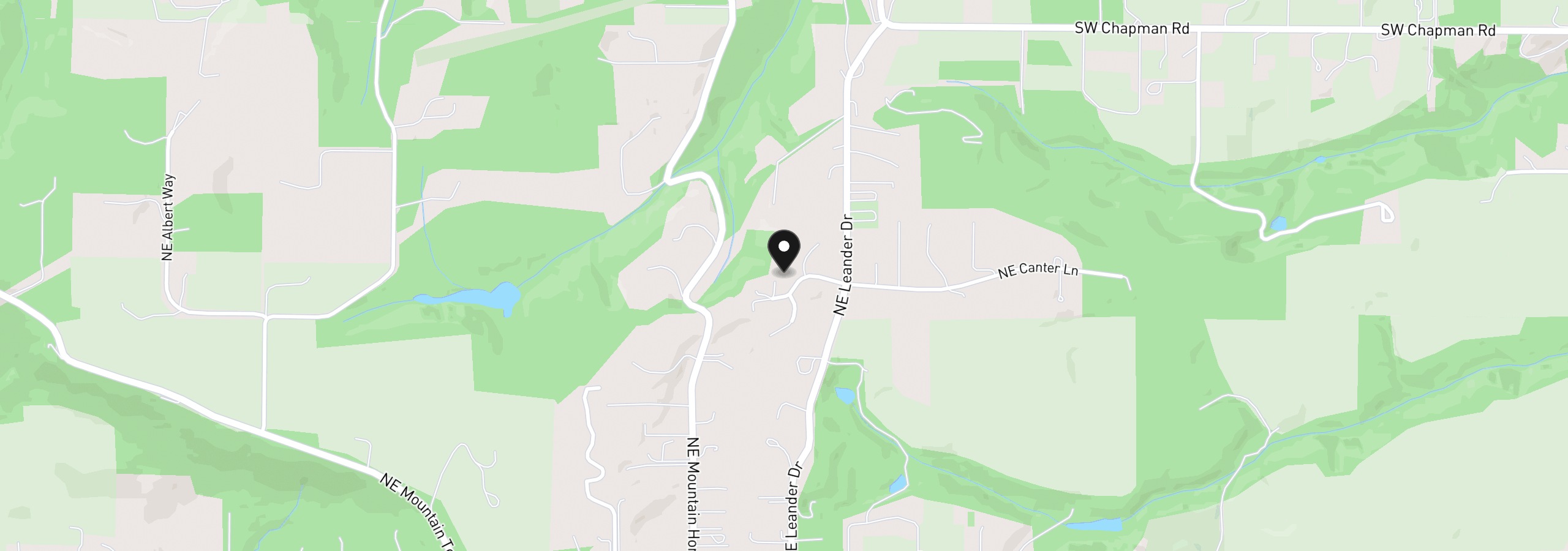 Map showing the location of 30525 NE Canter Ln, Sherwood, OR 97140