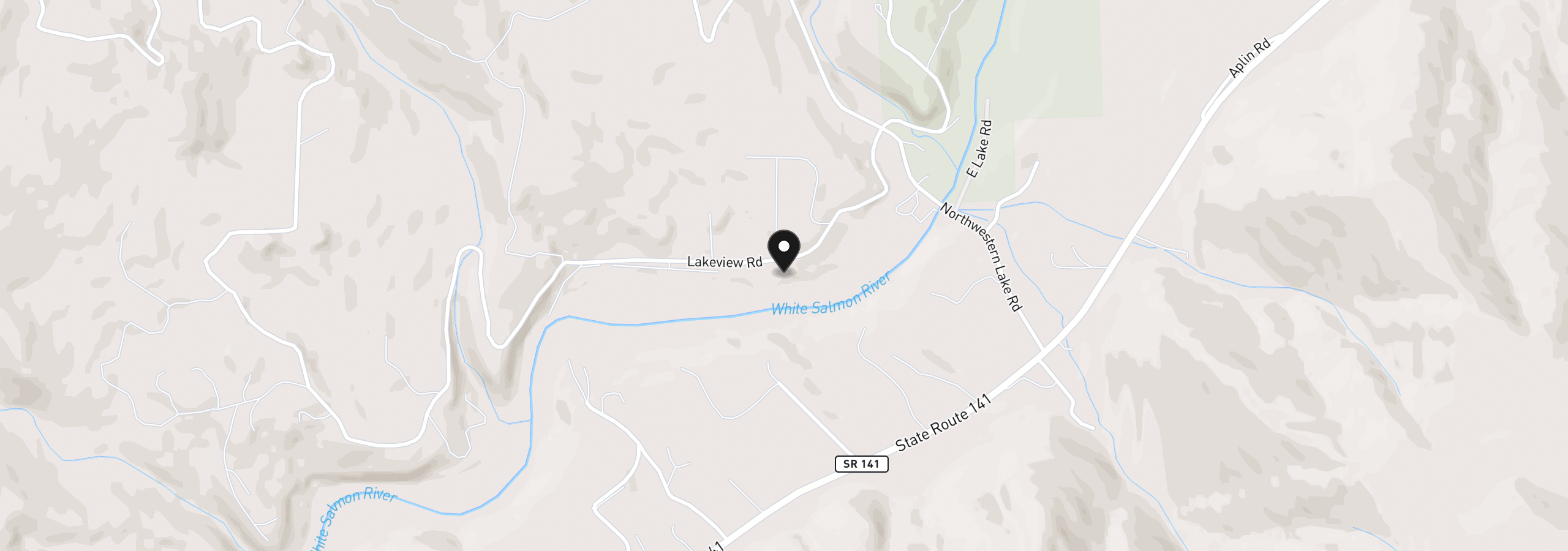 Map showing the location of 331 Lakeview Rd, White Salmon, Wa 98672