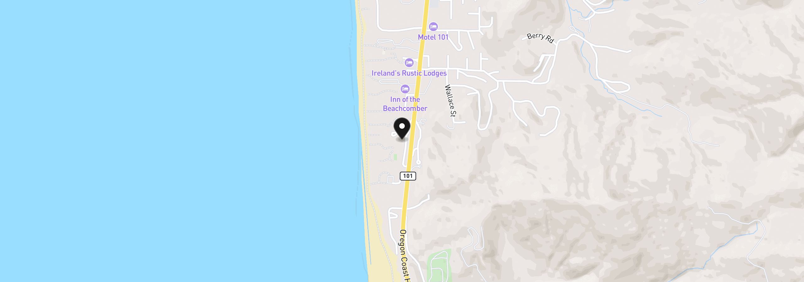 Map showing the location of 29134 Ellensburg Ave 2, Gold Beach, OR 97444