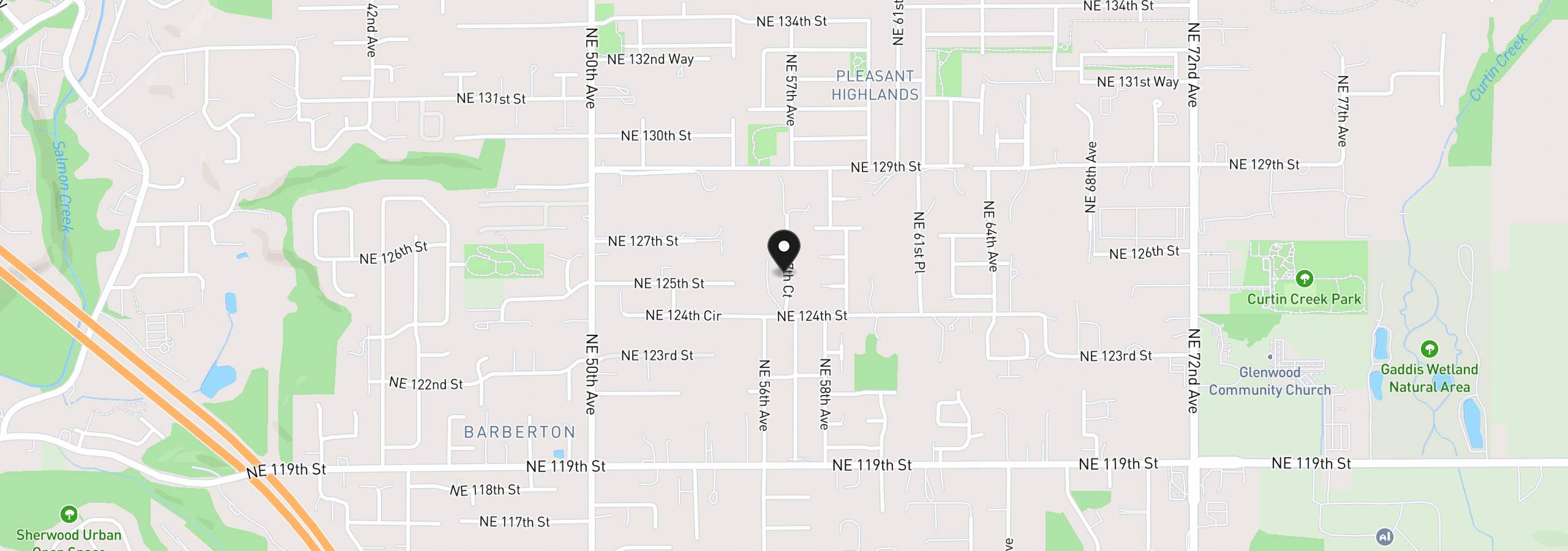 Map showing the location of 12000 NE 57th Ct, Vancouver, Wa 98686