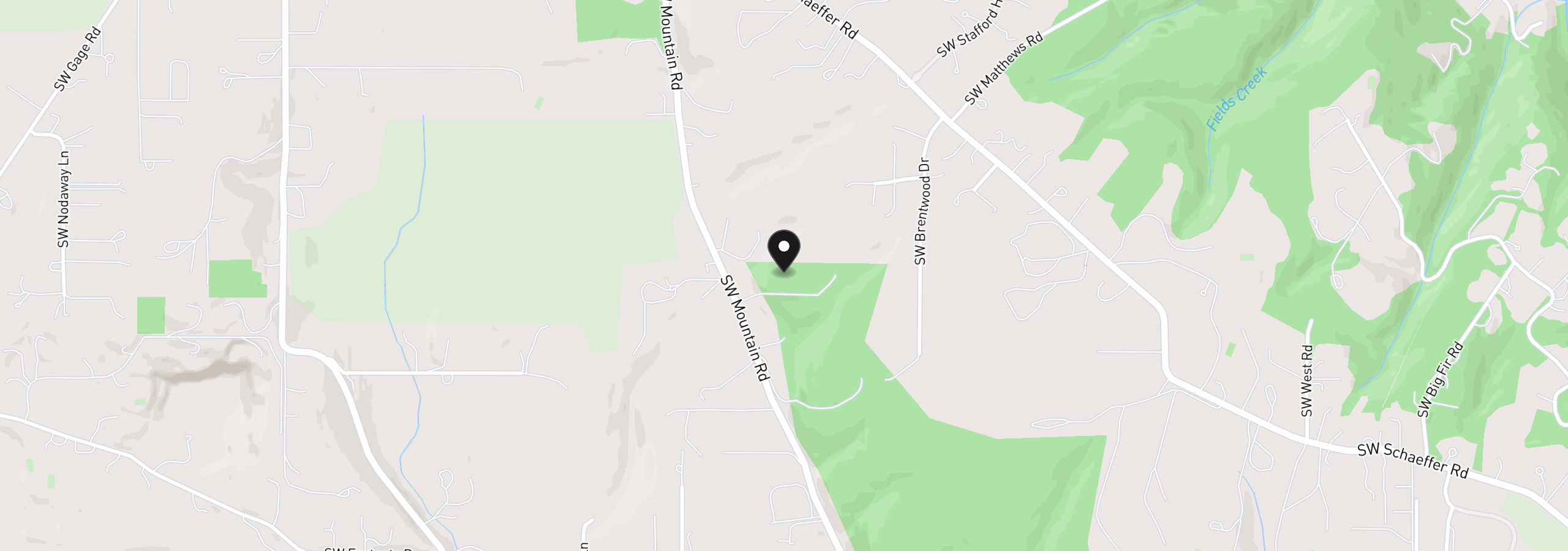 Map showing the location of 24568 SW Mountain Rd, West Linn, OR 97068