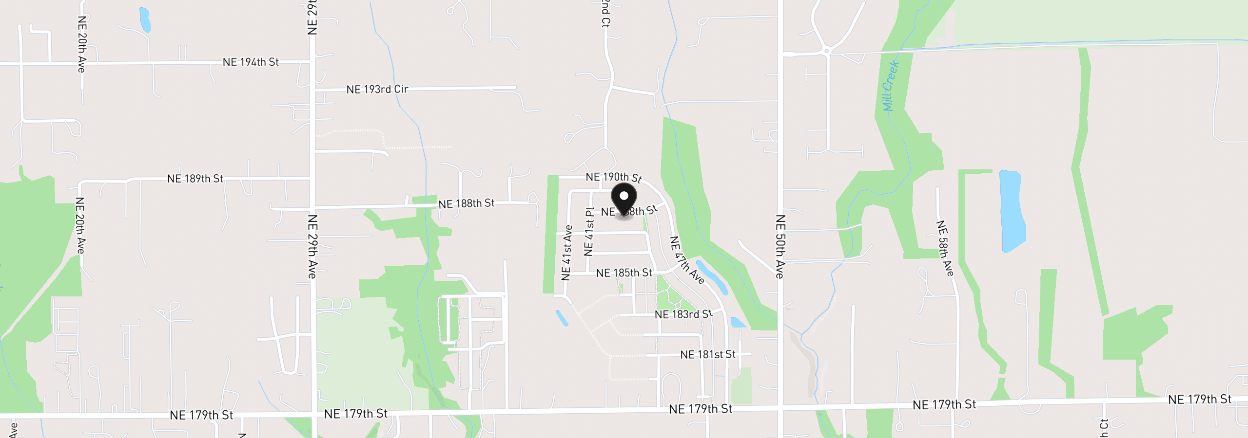 Map showing the location of 4215 NE 188th St Lot 308, Vancouver, Wa 98686