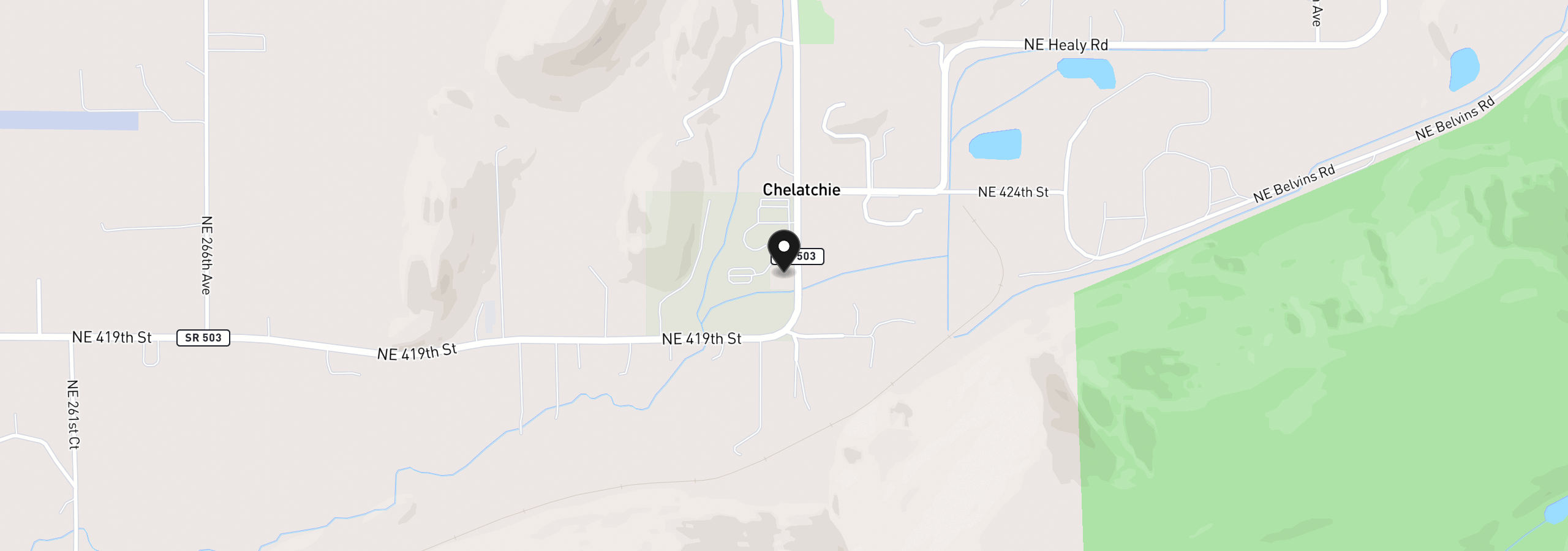 Map showing the location of 000 NE Yale Bridge Rd, Amboy, Wa 98601