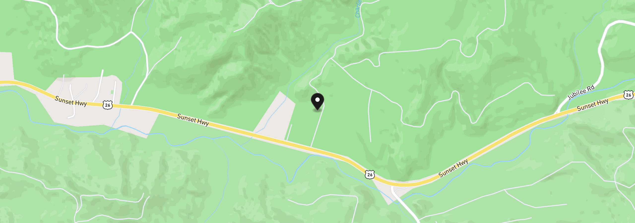 Map showing the location of 37769 Highway 26, Seaside, OR 97138