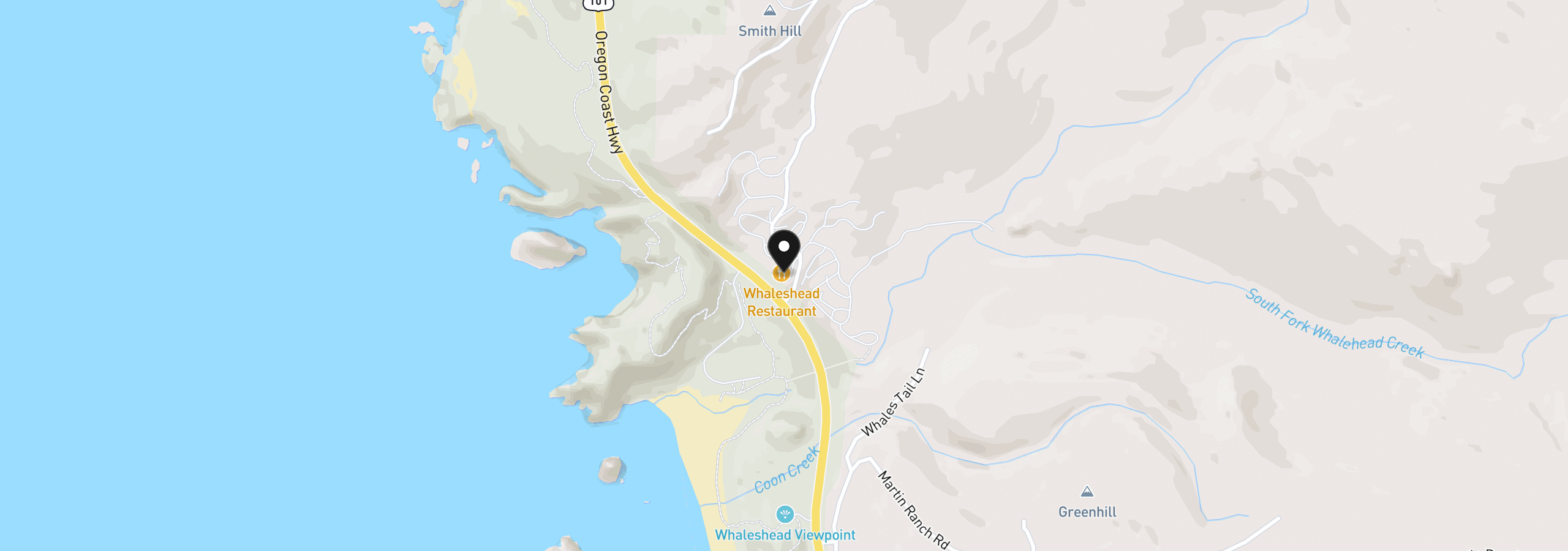 Map showing the location of 19921 Whaleshead Rd M4, Brookings, OR 97415